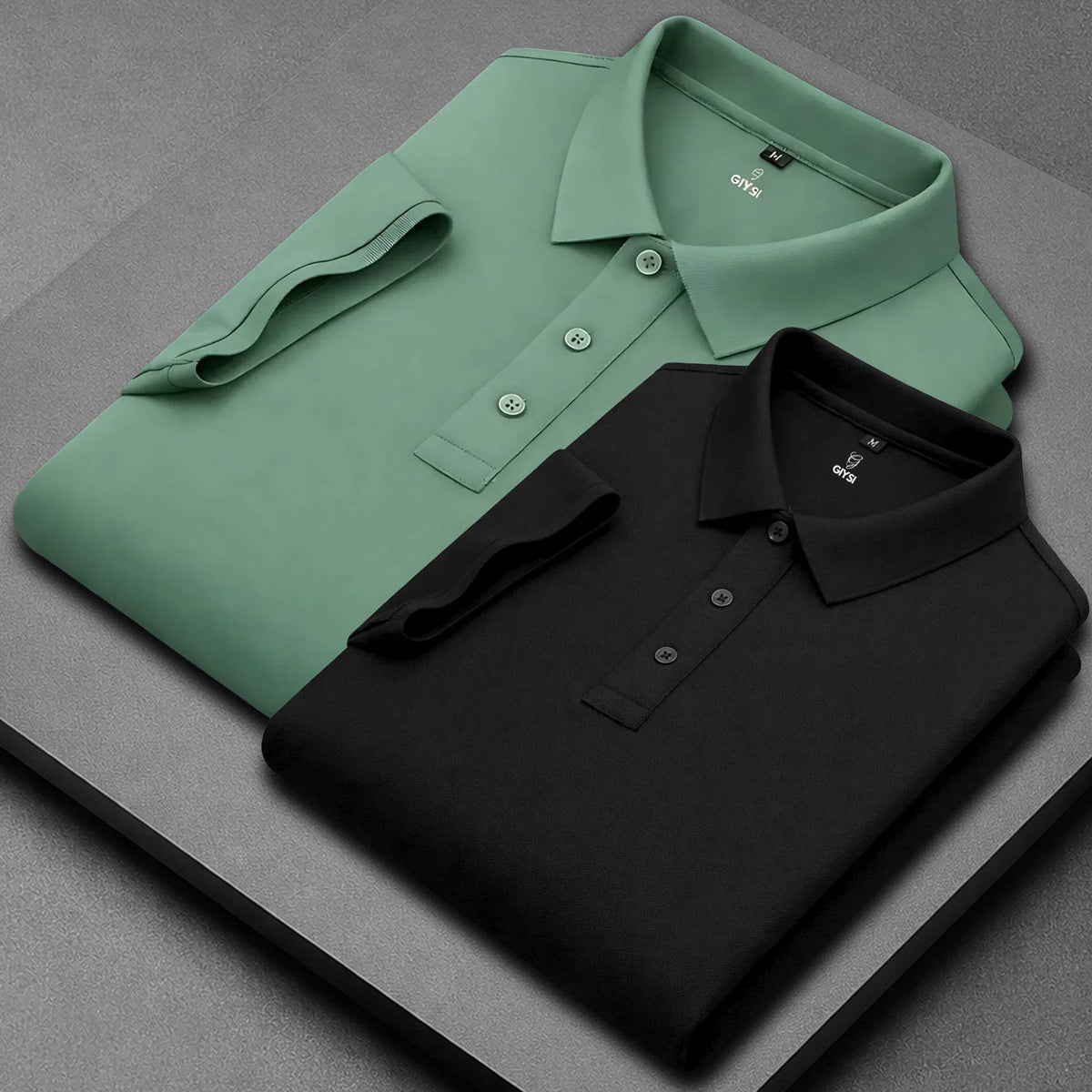 Men’s Cotton Polo T-Shirt Combo(Black and PIsta)