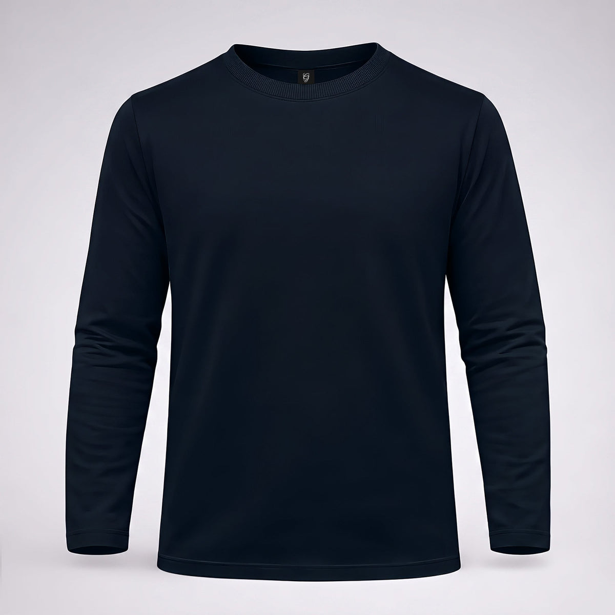Classic Navy Cotton Full-Sleeve T-Shirt