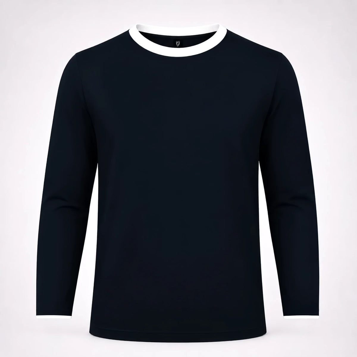 Cotton Navy Full Sleeves T-shirt