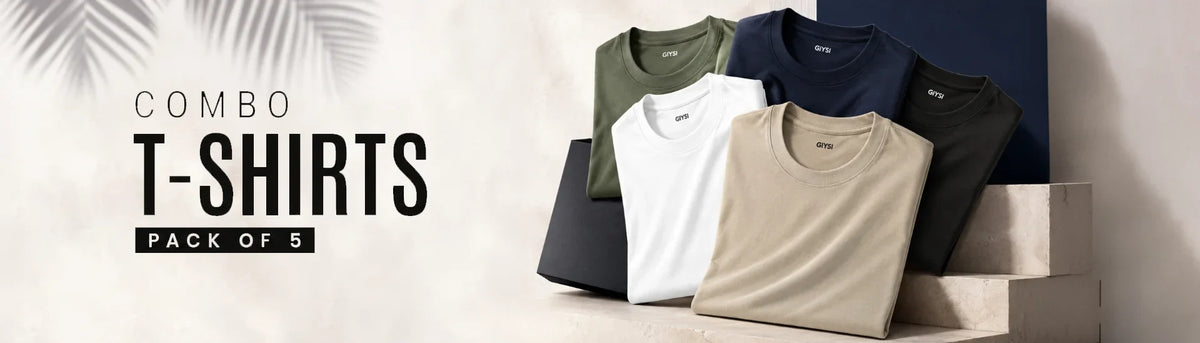 Combo T-shirt (Pack of 5)