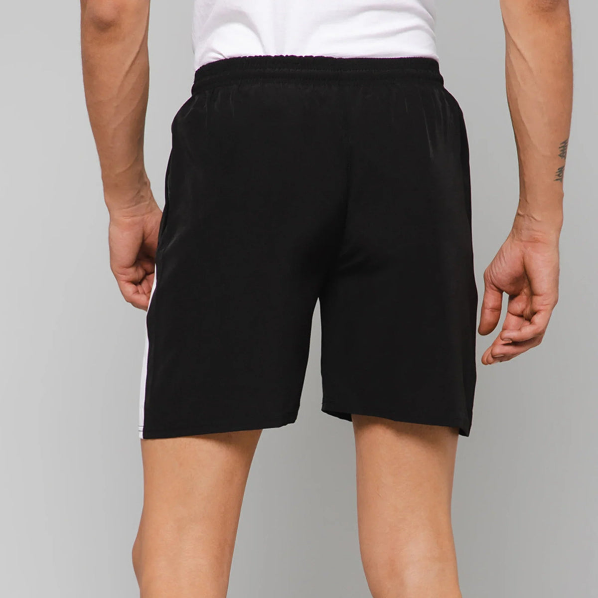 Black Color Block Shorts