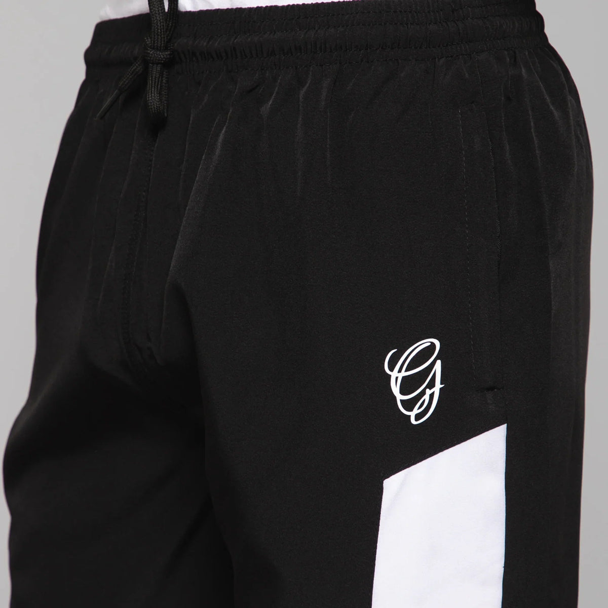 Black Color Block Shorts
