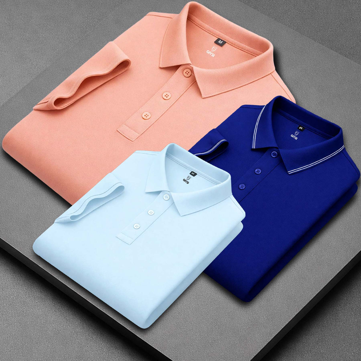 Men’s Cotton Polo T-Shirt Combo (Pack of 3)