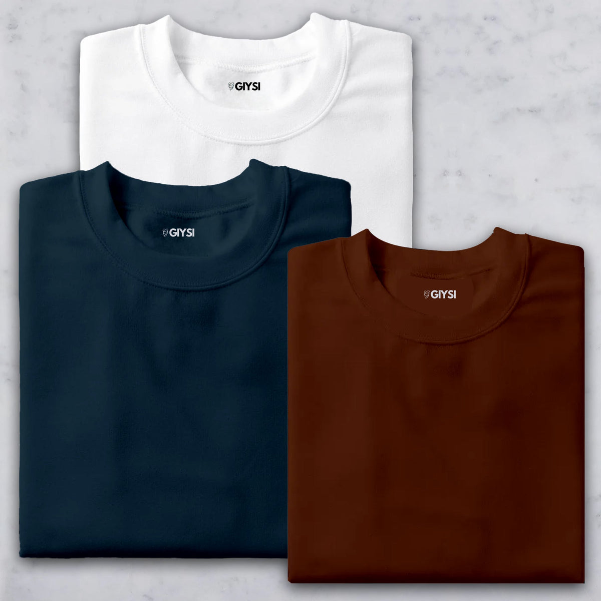 Combo Pack Round Neck T-shirts (Pack of 3)