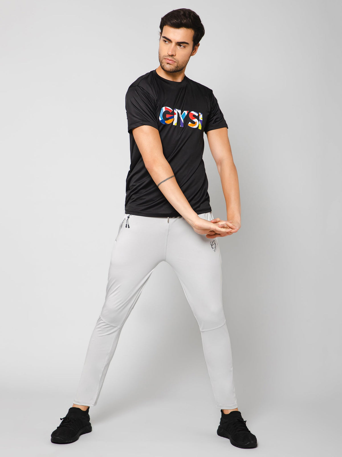 Black Printed Training T-shirt