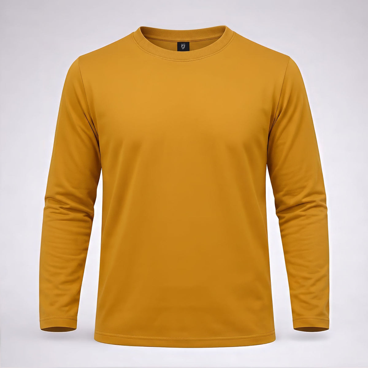 Classic Mustard Cotton Full-Sleeve T-Shirt