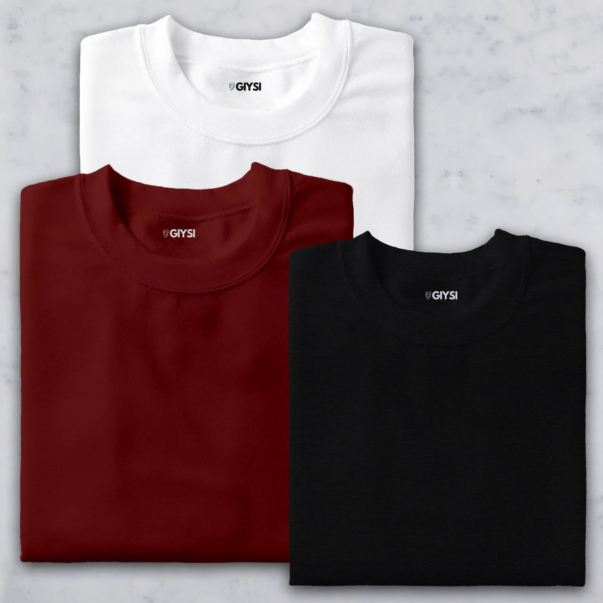 Combo Pack Round Neck T-shirts (Pack of 3)