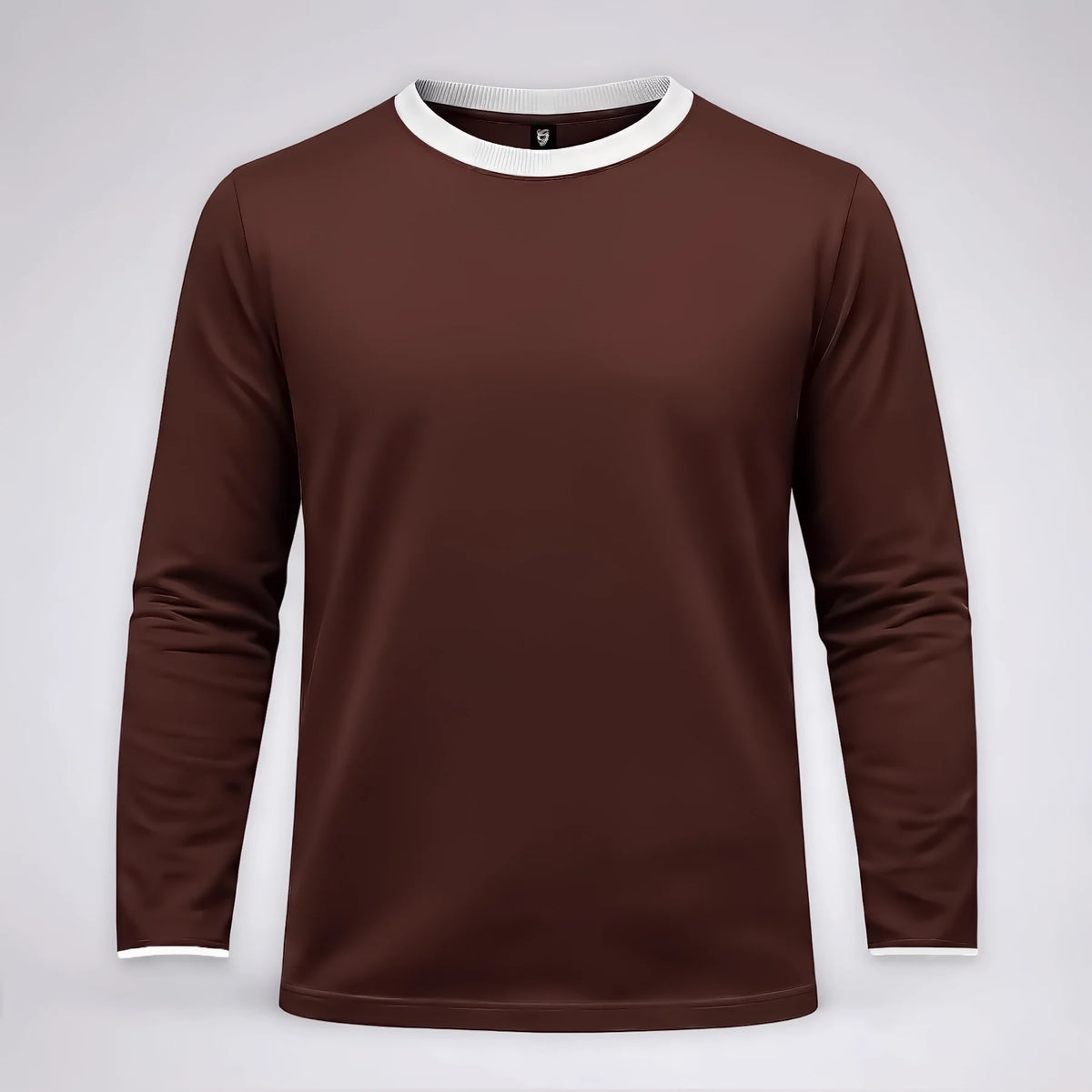 Cotton Brown Full Sleeves T-shirt