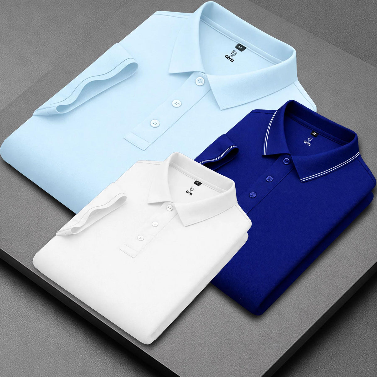 Men’s Cotton Polo T-Shirt Combo (Pack of 3)