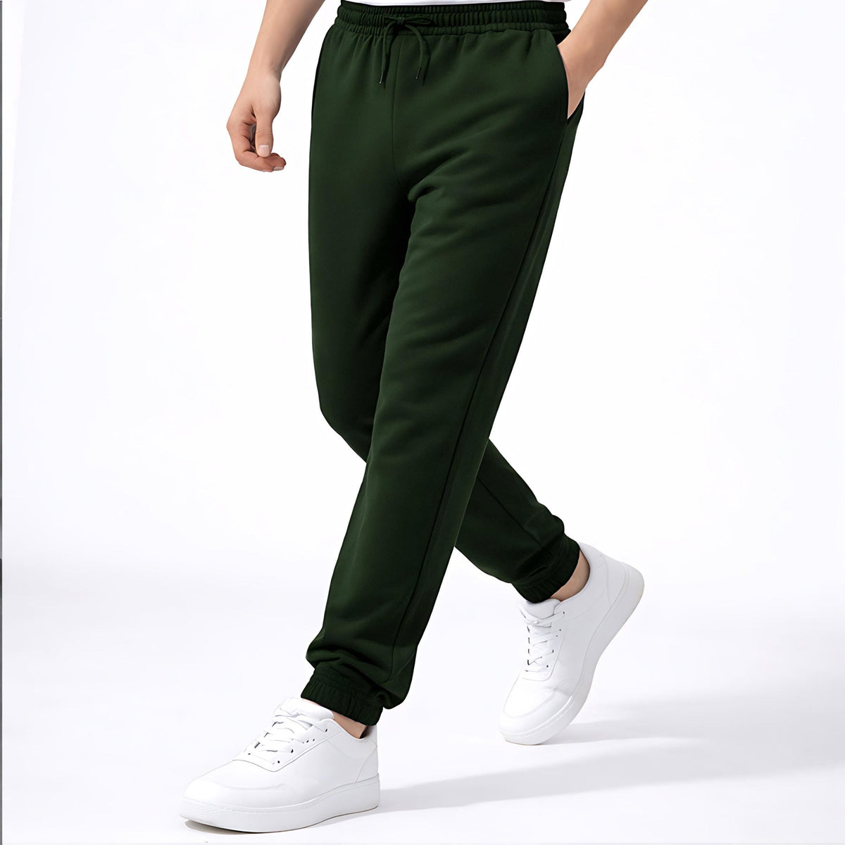 Premium Cotton Jogger (Green).