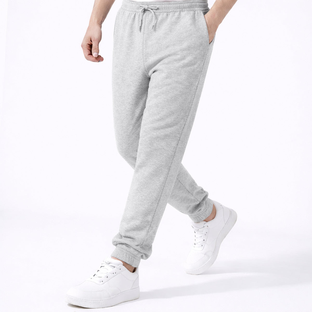 Premium Cotton Jogger (Light Grey)