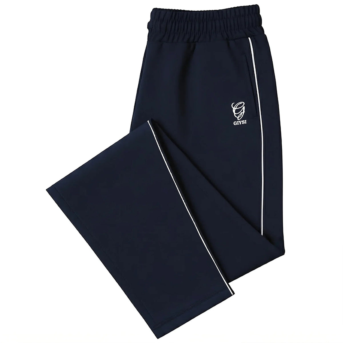 Navy Blue Piping Track Pants